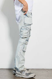 MULTI CARGO W/BOTTOM STRAIGHT DENIM