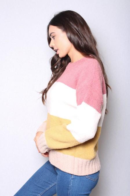 JESSUCA Color Block Pullover Sweater