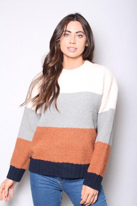 JESSUCA Color Block Pullover Sweater