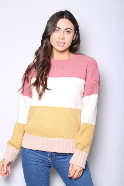 JESSUCA Color Block Pullover Sweater