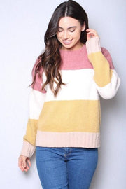 JESSUCA Color Block Pullover Sweater