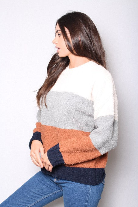 JESSUCA Color Block Pullover Sweater