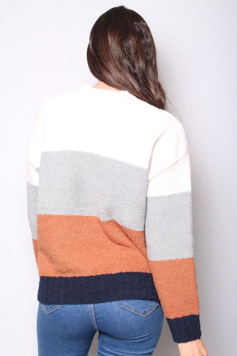 JESSUCA Color Block Pullover Sweater