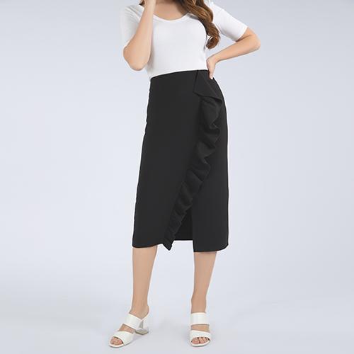 ALANE Ruffle Pencil Skirt